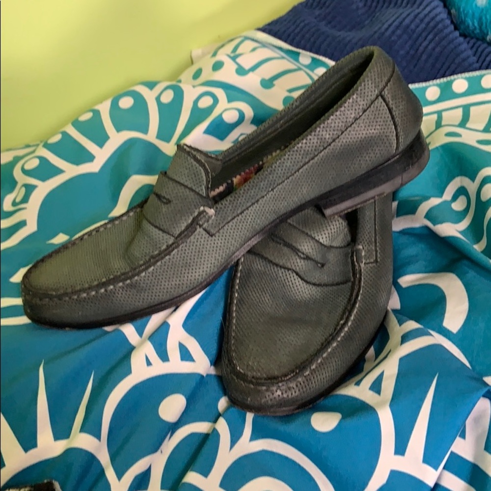 Paul Smith green penny loafers men only LADIES 37 - Picture 2 of 6